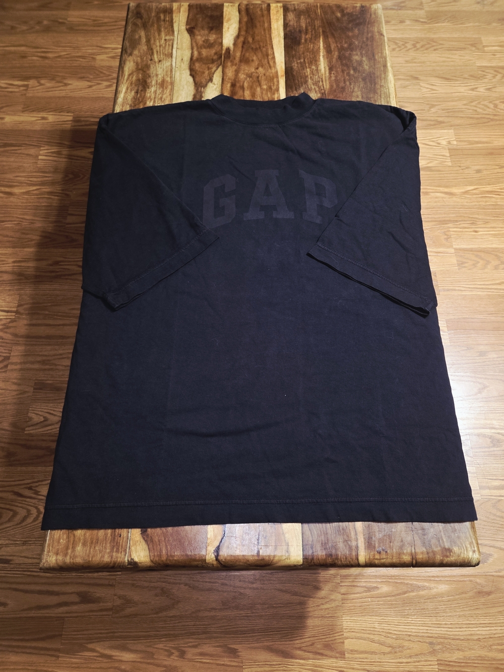 Yeezy x GAP Men's Over-sized Black Short Sleeve Logo T-Shirt. Size Large